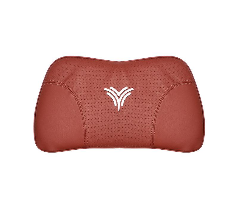 Suitable For Neta U Car Nappa Memory Foam Seat Headrest Lumbar Pillow Red