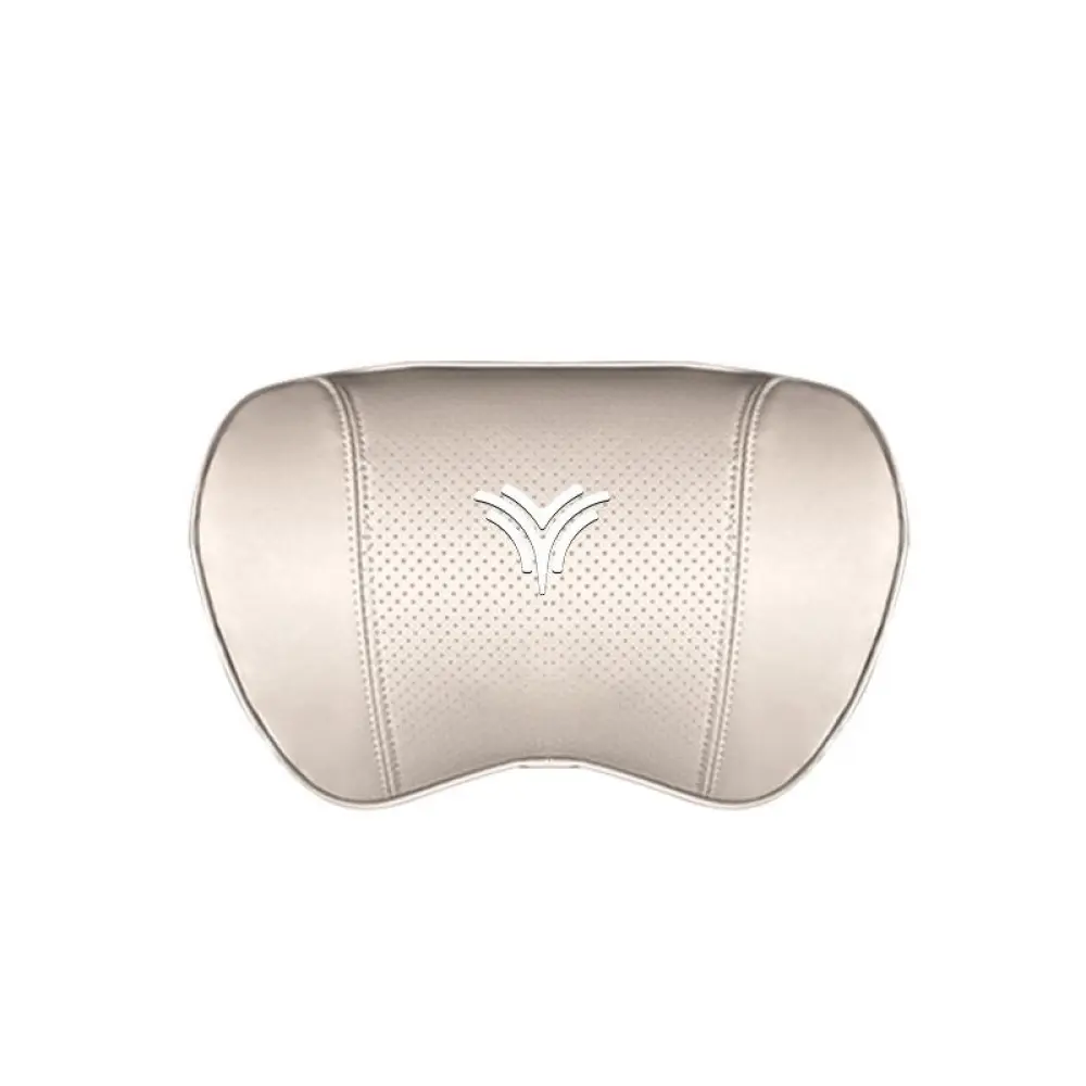 Suitable For Neta U Car Nappa Memory Foam Seat Headrest Lumbar Pillow White