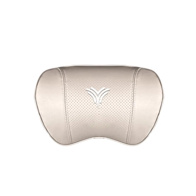 Suitable For Neta U Car Nappa Memory Foam Seat Headrest Lumbar Pillow White 02