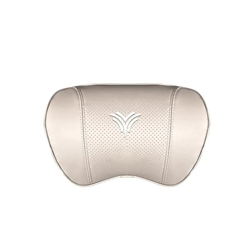 Suitable For Neta U Car Nappa Memory Foam Seat Headrest Lumbar Pillow White