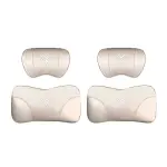 Suitable For Neta U Car Nappa Memory Foam Seat Headrest Lumbar Pillow White