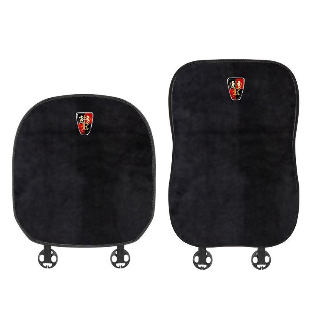 Suitable For Roewe Car Flannel Back Cushion Black