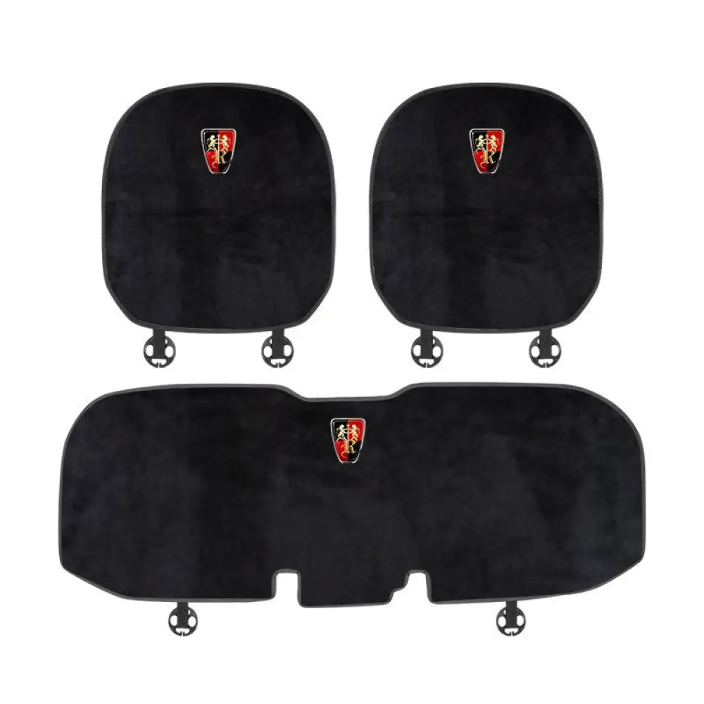 Suitable For Roewe Car Flannel Back Cushion Black