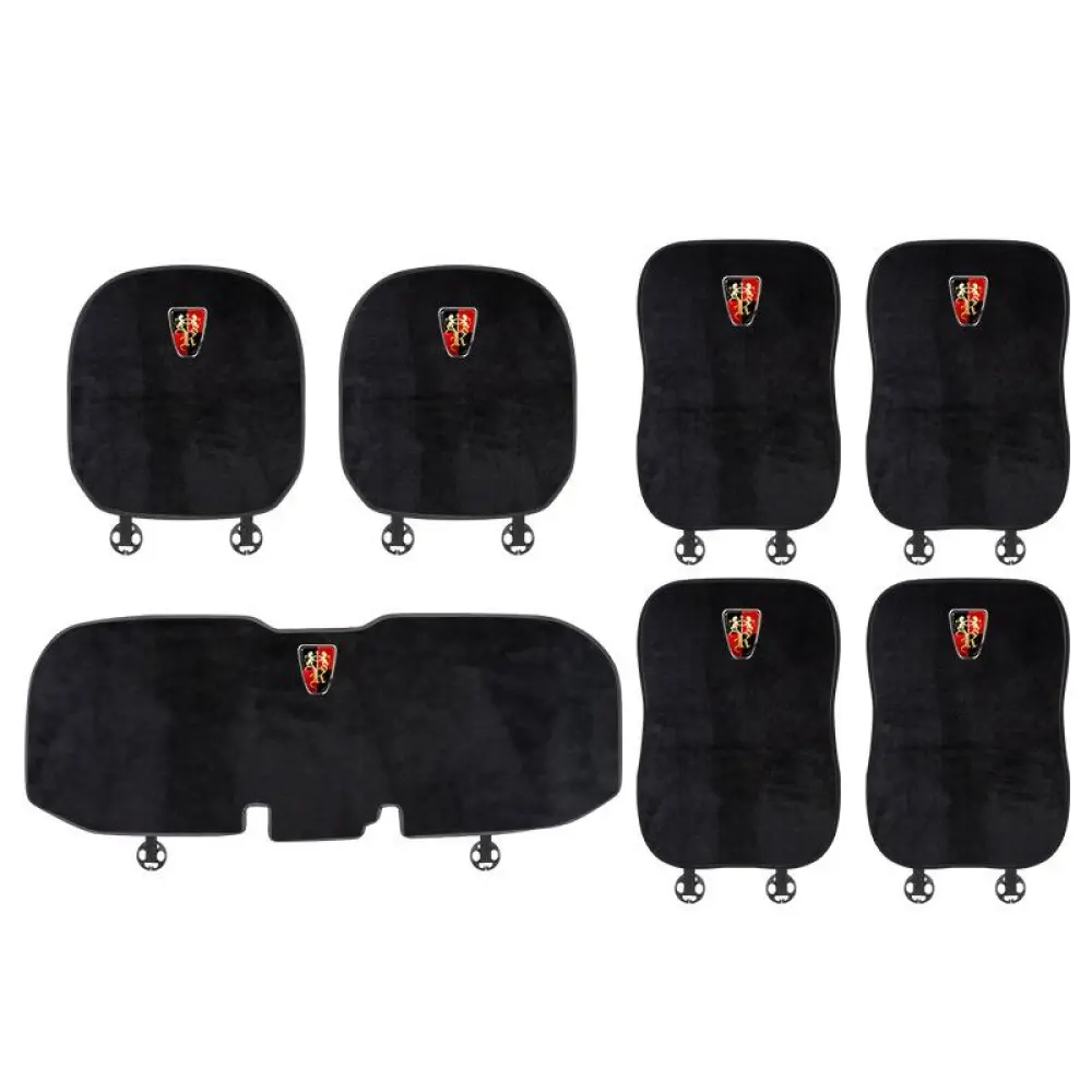 Suitable For Roewe Car Flannel Back Cushion Black