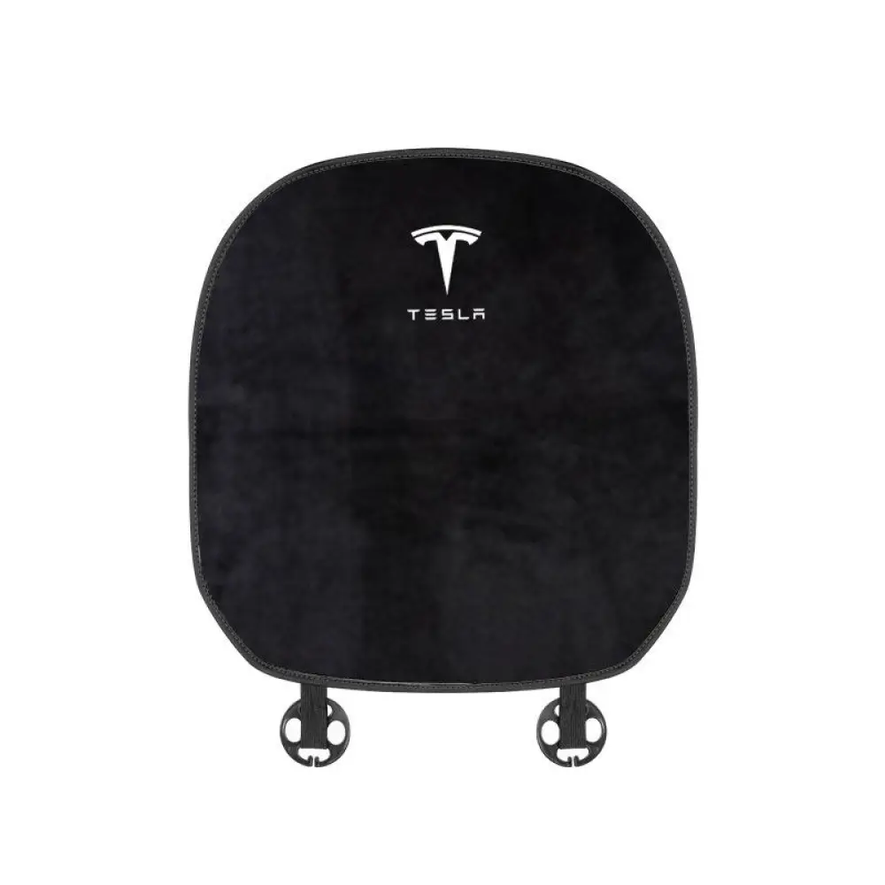 Suitable For Tesla Car Flannel Back Cushion Seat Cushion Black