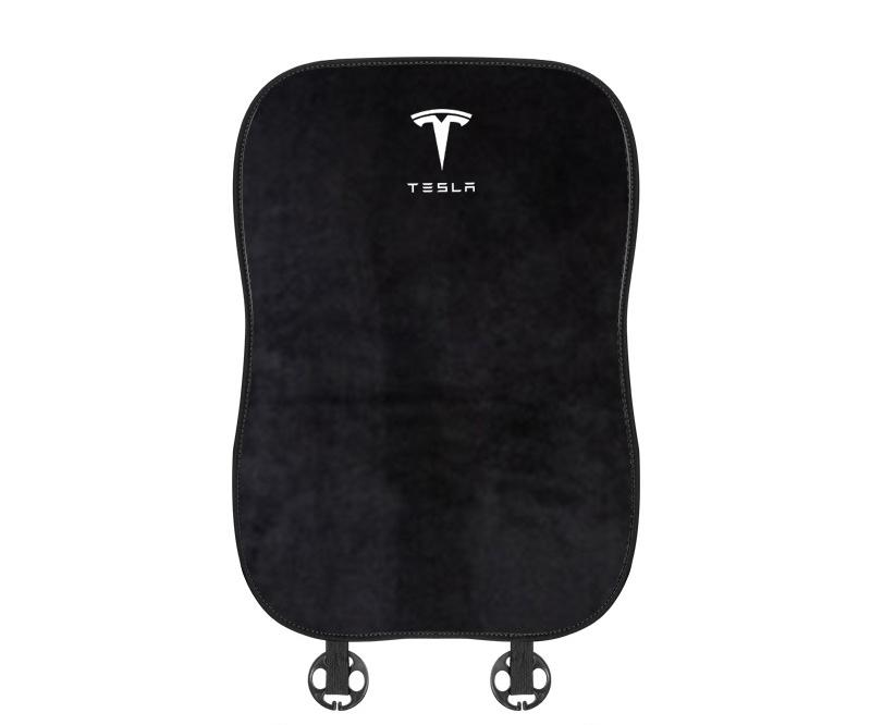 Suitable For Tesla Car Flannel Back Cushion Seat Cushion Black