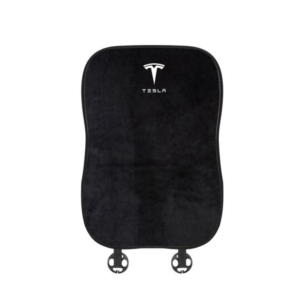 Suitable For Tesla Car Flannel Back Cushion Seat Cushion Black