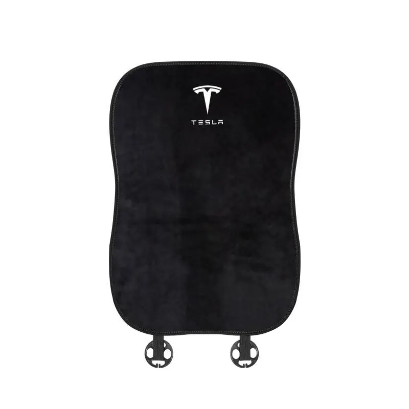 Suitable For Tesla Car Flannel Back Cushion Seat Cushion Black