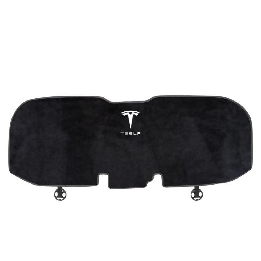 Suitable For Tesla Car Flannel Back Cushion Seat Cushion Black