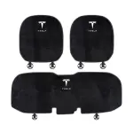 Suitable For Tesla Car Flannel Back Cushion Seat Cushion Black