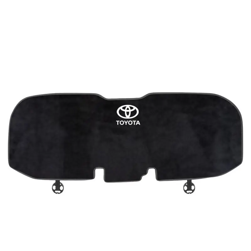 Suitable For Toyota Car Flannel Back Cushion Seat Cushion Black