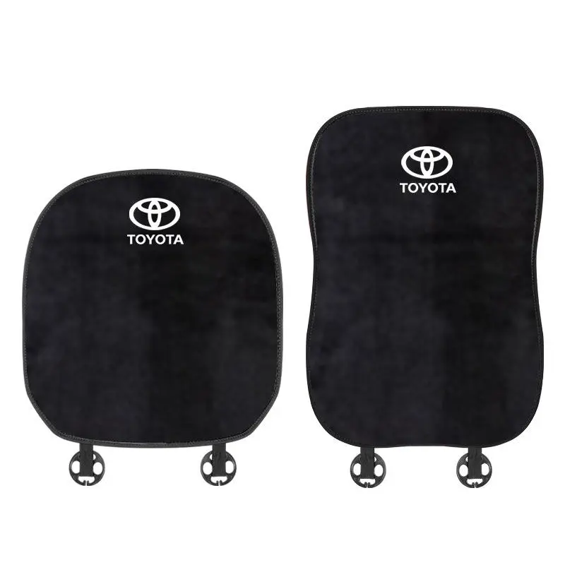 Suitable For Toyota Car Flannel Back Cushion Seat Cushion Black