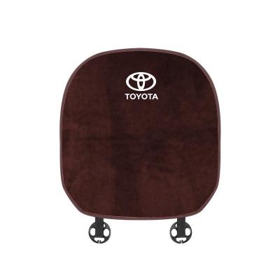 Suitable For Toyota Car Flannel Back Cushion Seat Cushion Brown 02