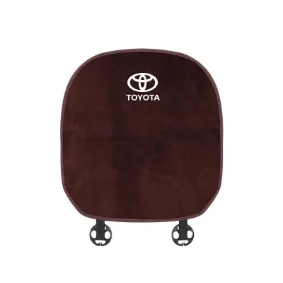 Suitable For Toyota Car Flannel Back Cushion Seat Cushion Brown 02
