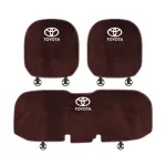 Suitable For Toyota Car Flannel Back Cushion Seat Cushion Brown
