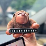Gorilla Doll Temporary Parking Sign Can Hide The Car Moving Number Plate