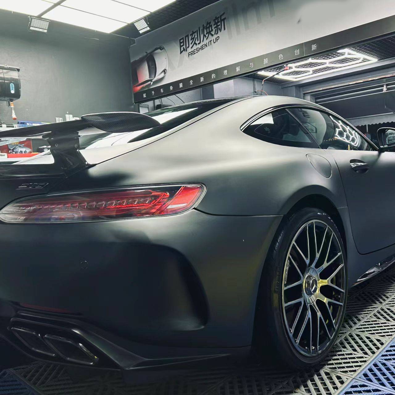 Matte Chrome Black Vinyl Wrap