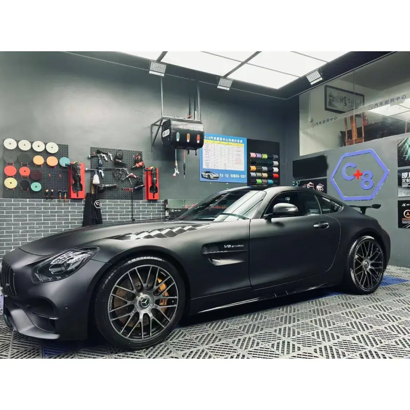 Matte Chrome Black Vinyl Wrap