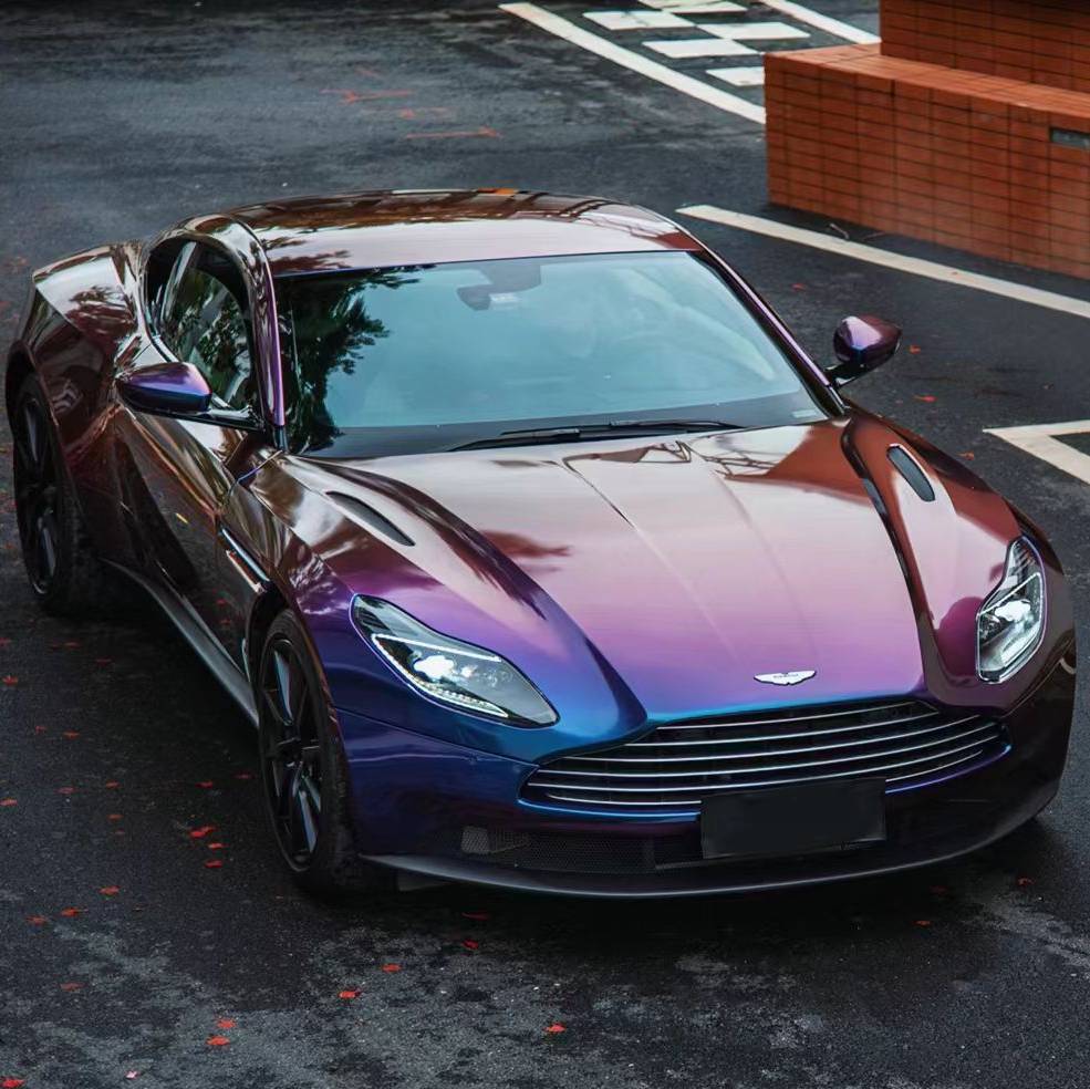 PET Magic Spectral Blue Car Wrap