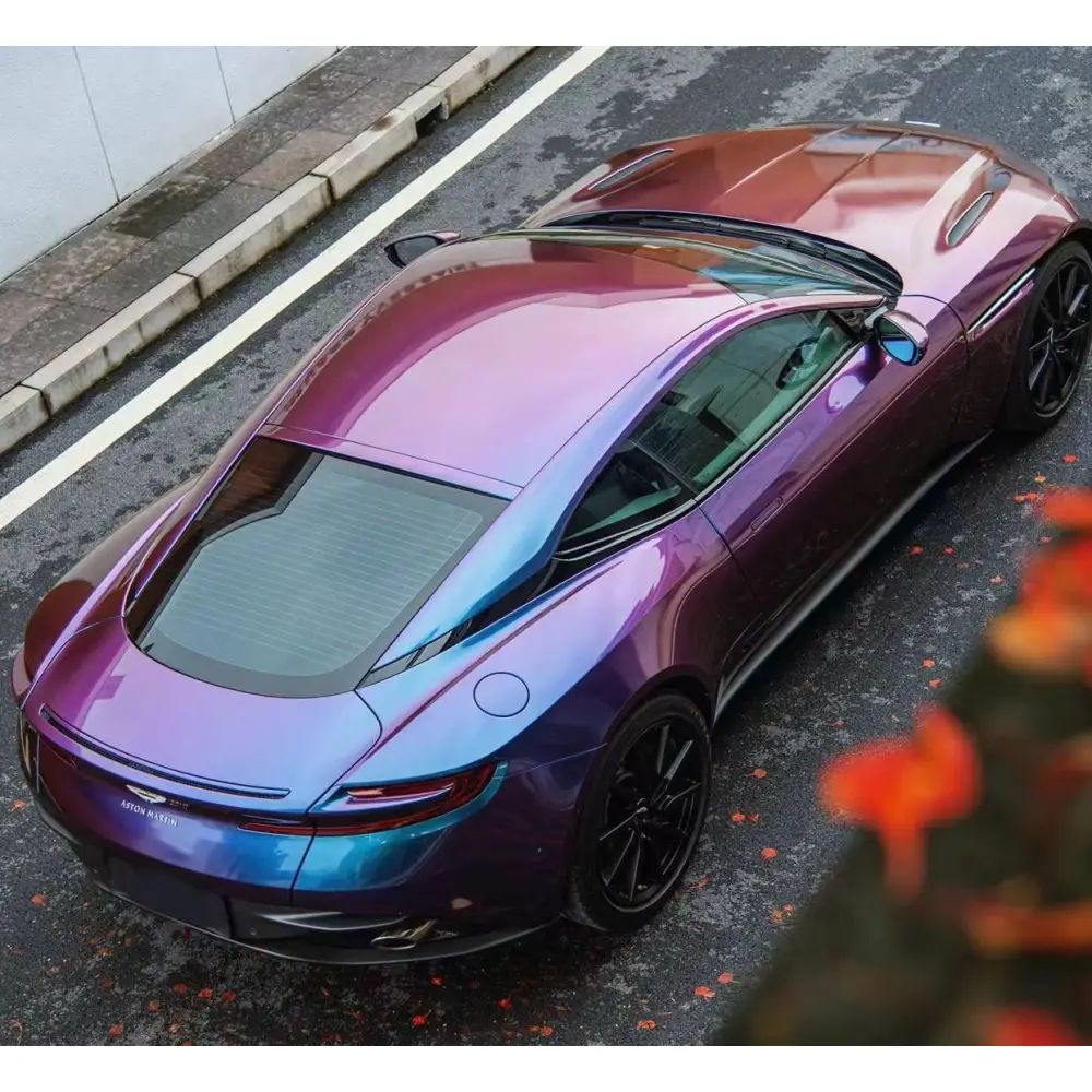 PET Magic Spectral Blue Car Wrap