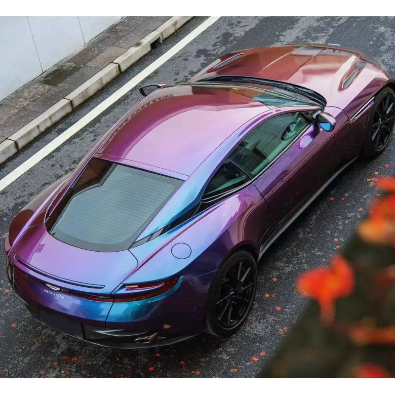 PET Magic Spectral Blue Car Wrap
