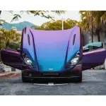 PET Magic Spectral Blue Car Wrap