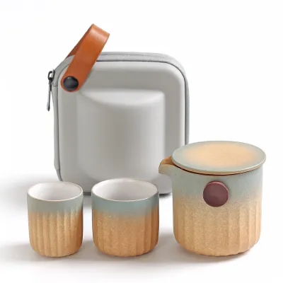 Portable Car Tea Gift Set Yellow 02