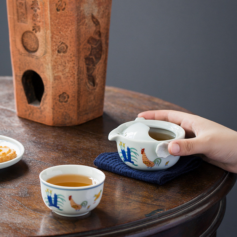 Retro Integrated Portable Car Tea Gift Set