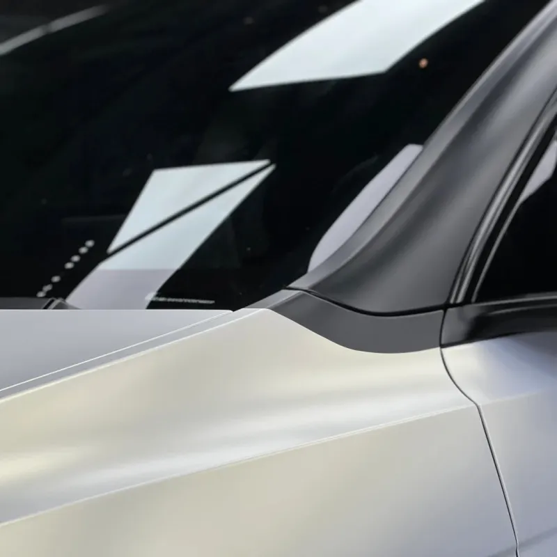 Satin Ceramic White to Gold Car Wrap