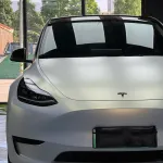Satin Ceramic White to Gold Car Wrap