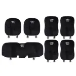 Suitable For Audi Car Flannel Back Cushion Seat Cushion Black