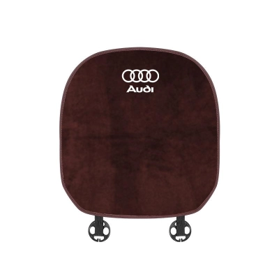 Suitable For Audi Car Flannel Back Cushion Seat Cushion Brown 02