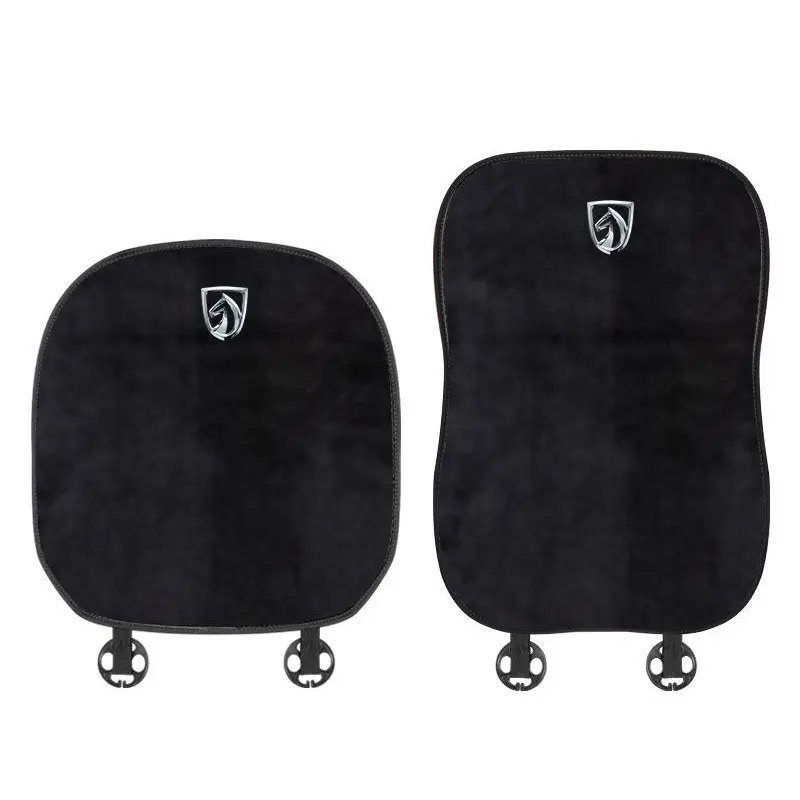 Suitable For Baojun Car Flannel Back Cushion Black