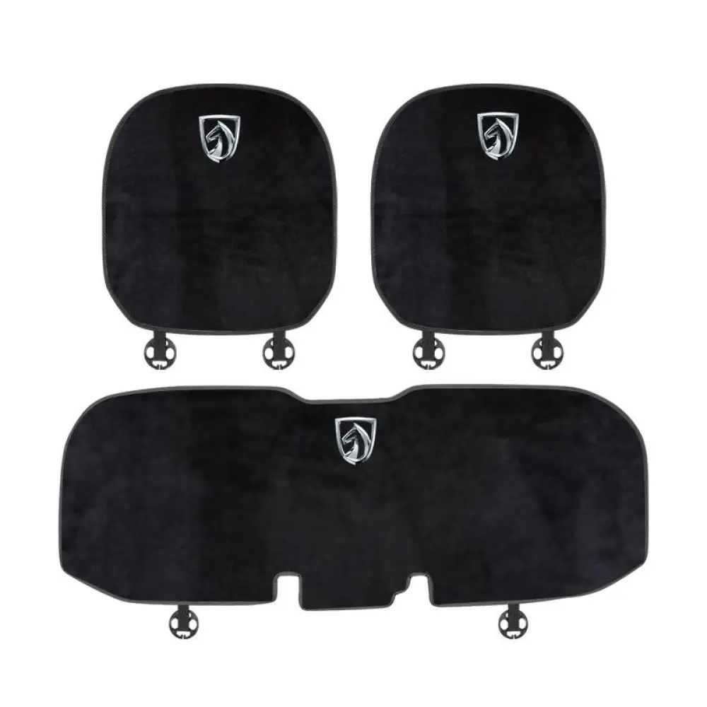 Suitable For Baojun Car Flannel Back Cushion Black