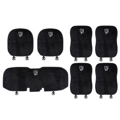 Suitable For Baojun Car Flannel Back Cushion Black 01