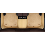 Suitable for Honda Fully Enclosed Car Floor Mats Made of Genuine Leather and Imitation Cashmere- Beige