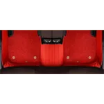 Suitable for Audi Fully Enclosed Car Floor Mats Made of Genuine Leather and Imitation Cashmere-Red
