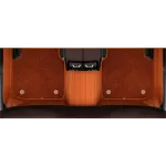 Suitable for BMW Fully Enclosed Car Floor Mats Made of Genuine Leather and Imitation Cashmere- Brown