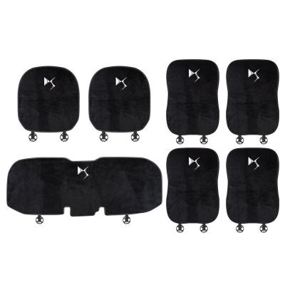 Suitable For Diwali Sport Car Flannel Back Cushion Seat Cushion Black 01