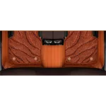 Suitable For  Audi Full Encircling Car Floor Mat Leather Plus Star Blanket- Brown