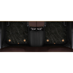 Suitable For Benz Full Encircling Car Floor Mat Leather Plus Star Blanket-Black