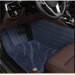 Suitable For BMW Full Encircling Car Floor Mat Leather Plus Star Blanket-Blue