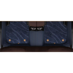 Suitable For BMW Full Encircling Car Floor Mat Leather Plus Star Blanket-Blue