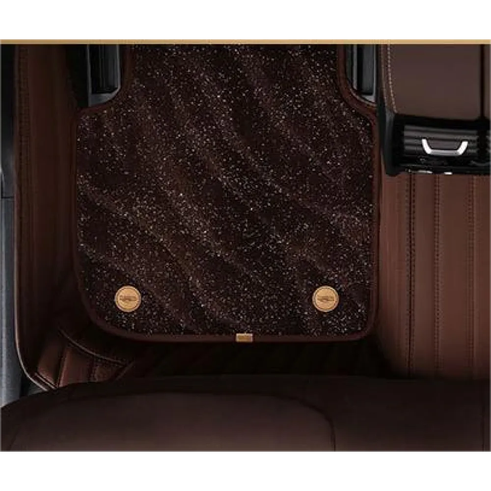 Suitable For  Audi Full Encircling Car Floor Mat Leather Plus Star Blanket-Coffee