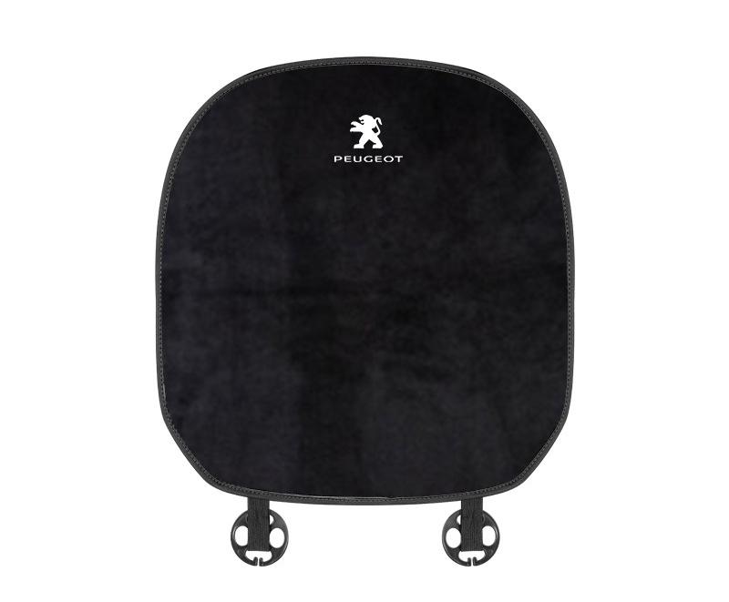 Suitable For Peugeot Car Flannel Back Cushion Seat Cushion Black