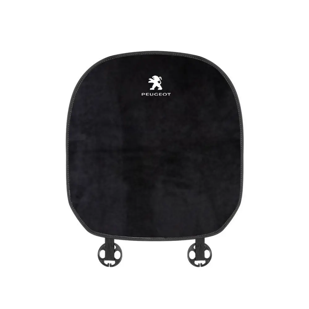 Suitable For Peugeot Car Flannel Back Cushion Seat Cushion Black