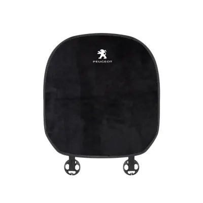 Suitable For Peugeot Car Flannel Back Cushion Seat Cushion Black 02