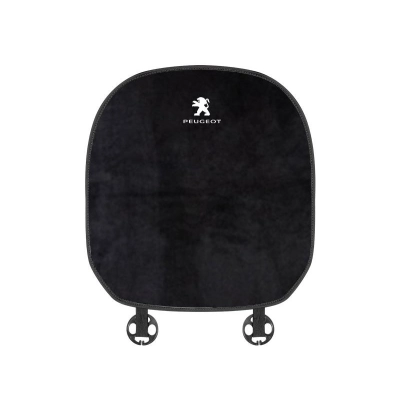 Suitable For Peugeot Car Flannel Back Cushion Seat Cushion Black 02