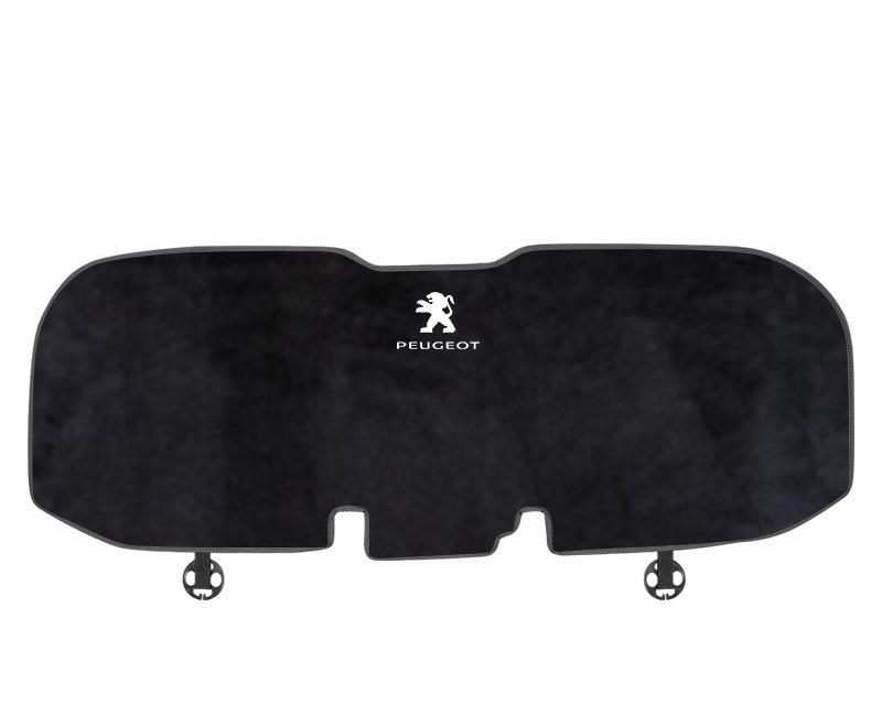 Suitable For Peugeot Car Flannel Back Cushion Seat Cushion Black