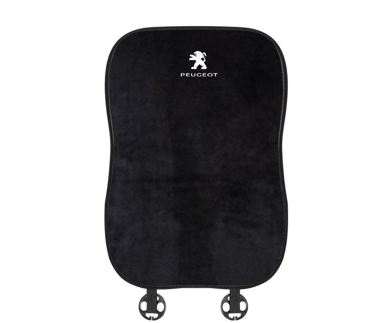 Suitable For Peugeot Car Flannel Back Cushion Seat Cushion Black